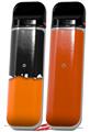 Skin Decal Wrap 2 Pack for Smok Novo v1 Ripped Colors Black Orange VAPE NOT INCLUDED