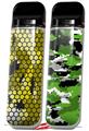 Skin Decal Wrap 2 Pack for Smok Novo v1 HEX Mesh Camo 01 Yellow VAPE NOT INCLUDED