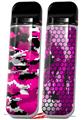Skin Decal Wrap 2 Pack for Smok Novo v1 WraptorCamo Digital Camo Hot Pink VAPE NOT INCLUDED