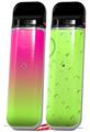 Skin Decal Wrap 2 Pack for Smok Novo v1 Smooth Fades Neon Green Hot Pink VAPE NOT INCLUDED
