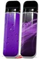 Skin Decal Wrap 2 Pack for Smok Novo v1 Raining Purple VAPE NOT INCLUDED