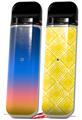 Skin Decal Wrap 2 Pack for Smok Novo v1 Smooth Fades Sunset VAPE NOT INCLUDED