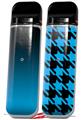 Skin Decal Wrap 2 Pack for Smok Novo v1 Smooth Fades Neon Blue Black VAPE NOT INCLUDED