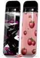 Skin Decal Wrap 2 Pack for Smok Novo v1 Abstract 02 Pink VAPE NOT INCLUDED