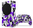 WraptorSkinz Skin Wrap compatible with the 2020 XBOX Series S Console and Controller Sexy Girl Silhouette Camo Purple (XBOX NOT INCLUDED)