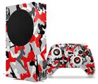 WraptorSkinz Skin Wrap compatible with the 2020 XBOX Series S Console and Controller Sexy Girl Silhouette Camo Red (XBOX NOT INCLUDED)