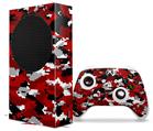 WraptorSkinz Skin Wrap compatible with the 2020 XBOX Series S Console and Controller WraptorCamo Digital Camo Red (XBOX NOT INCLUDED)
