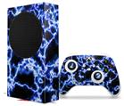 WraptorSkinz Skin Wrap compatible with the 2020 XBOX Series S Console and Controller Electrify Blue (XBOX NOT INCLUDED)