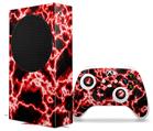 WraptorSkinz Skin Wrap compatible with the 2020 XBOX Series S Console and Controller Electrify Red (XBOX NOT INCLUDED)
