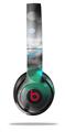 Skin Decal Wrap compatible with Beats Solo 2 WIRED Headphones ZaZa Teal (HEADPHONES NOT INCLUDED)