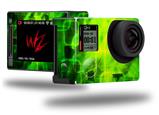 Cubic Shards Green - Decal Style Skin fits GoPro Hero 4 Silver Camera (GOPRO SOLD SEPARATELY)