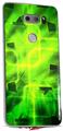 Skin Decal Wrap for LG V30 Cubic Shards Green