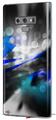 Decal style Skin Wrap compatible with Samsung Galaxy Note 9 ZaZa Blue
