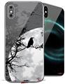 2 Decal style Skin Wraps set for Apple iPhone X and XS Moon Rise