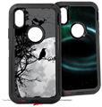2x Decal style Skin Wrap Set compatible with Otterbox Defender iPhone X and Xs Case - Moon Rise (CASE NOT INCLUDED)